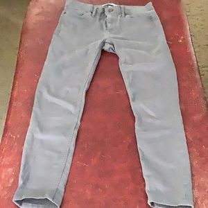 Calvin Klein Gray chino style “jeans” very soft. Ankle skinny. Size 2.